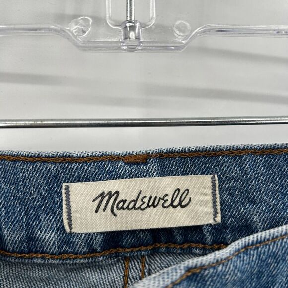 MADEWELL The Perfect Vintage Jeans Raw Hem High Rise Rigid Denim Size 26 Petite - Picture 10 of 12